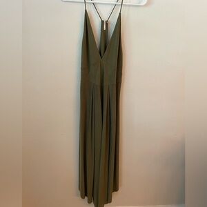 Free People Halter Bias Cut Midi Dress-Size S